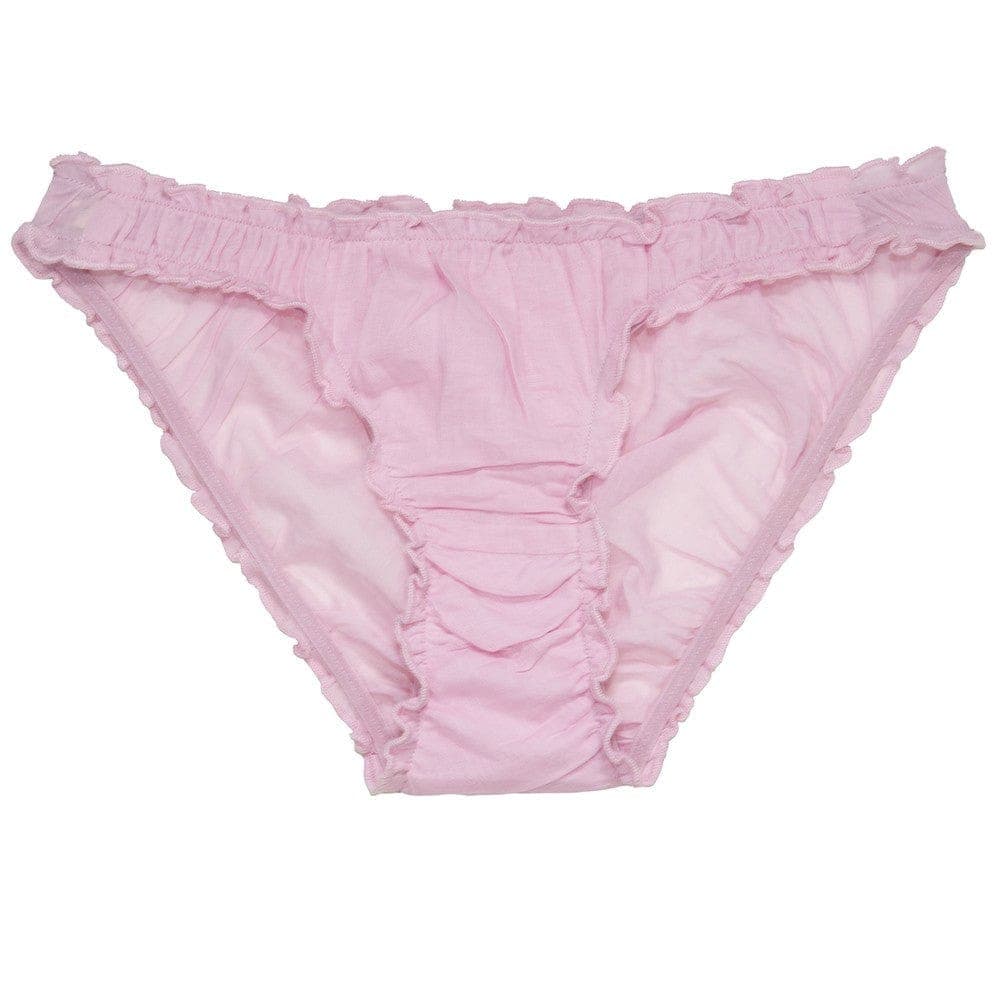 Fancy frilly pink panties 100% organic cotton - Germaine des prés