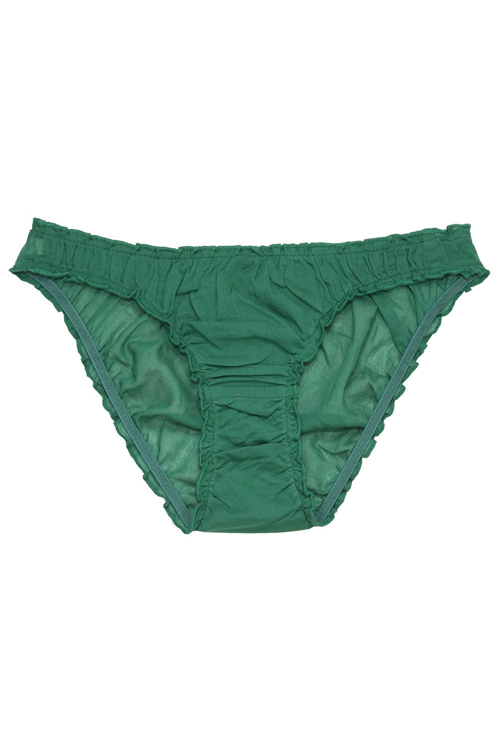 Emerald green ruffled panties 100% organic cotton – germainedespres