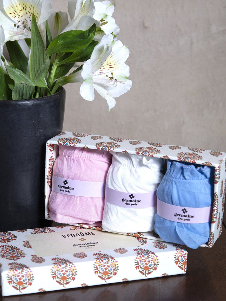 Cream croquet panties 100% organic cotton- Germaine des prés –  germainedespres